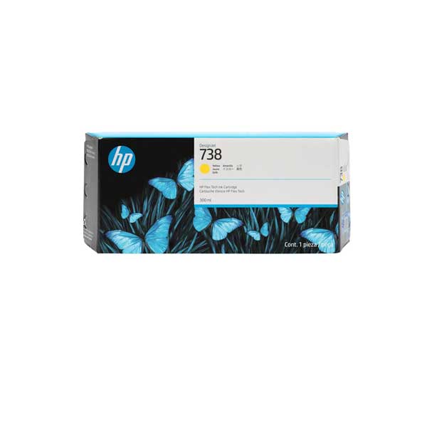 HP 738 High Capacity Yellow Ink Cartridge