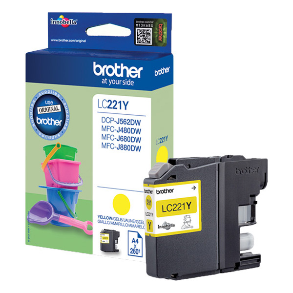 Brother LC221 Yellow Ink Cartridge