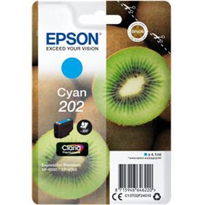 Original Epson 202 Cyan Ink Cartridge