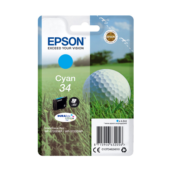 Epson 34 Cyan Ink Cartridge