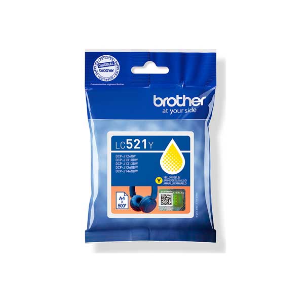 Brother LC521Y Yellow Ink Cartridge