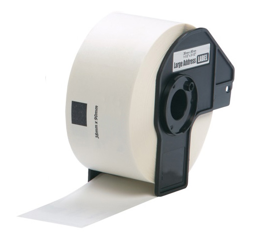Compatible Brother DK-11208 Large White Address Labels Roll - 38 x 90mm (400 Labels)