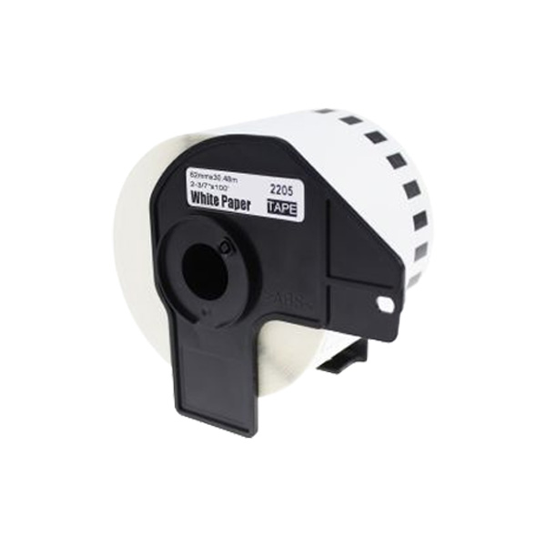 Compatible Brother DK-22205 Continuous Paper Label Roll - 62mm x 30.48m
