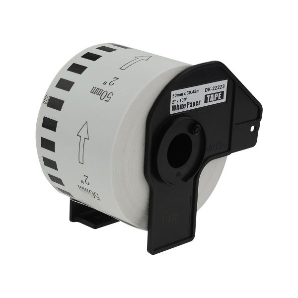 Compatible Brother DK-22223 Continuous Paper Label Roll - 50mm x 30.48m