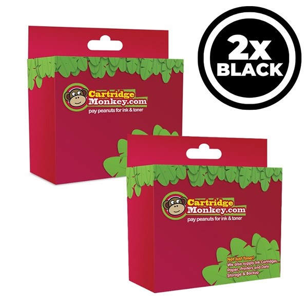 Compatible Panasonic KX-FA55X Black Ribbon Twin Pack