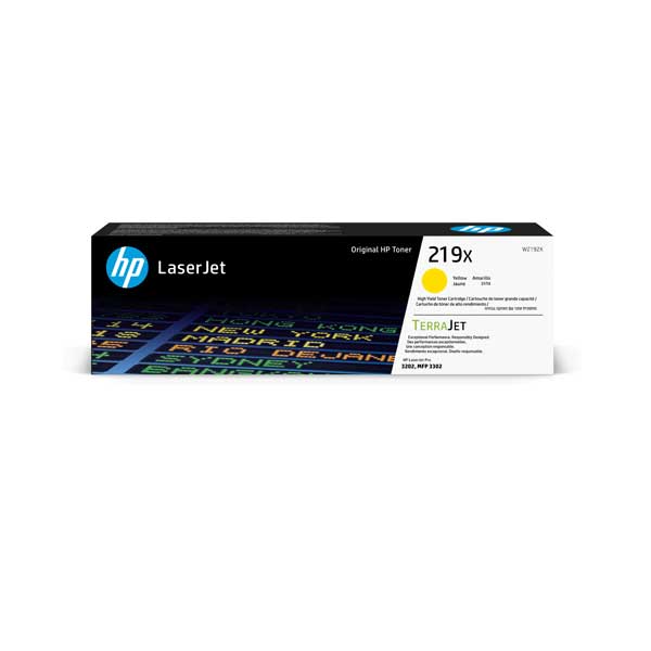 HP 219X High Capacity Yellow Toner Cartridge (W2192X)